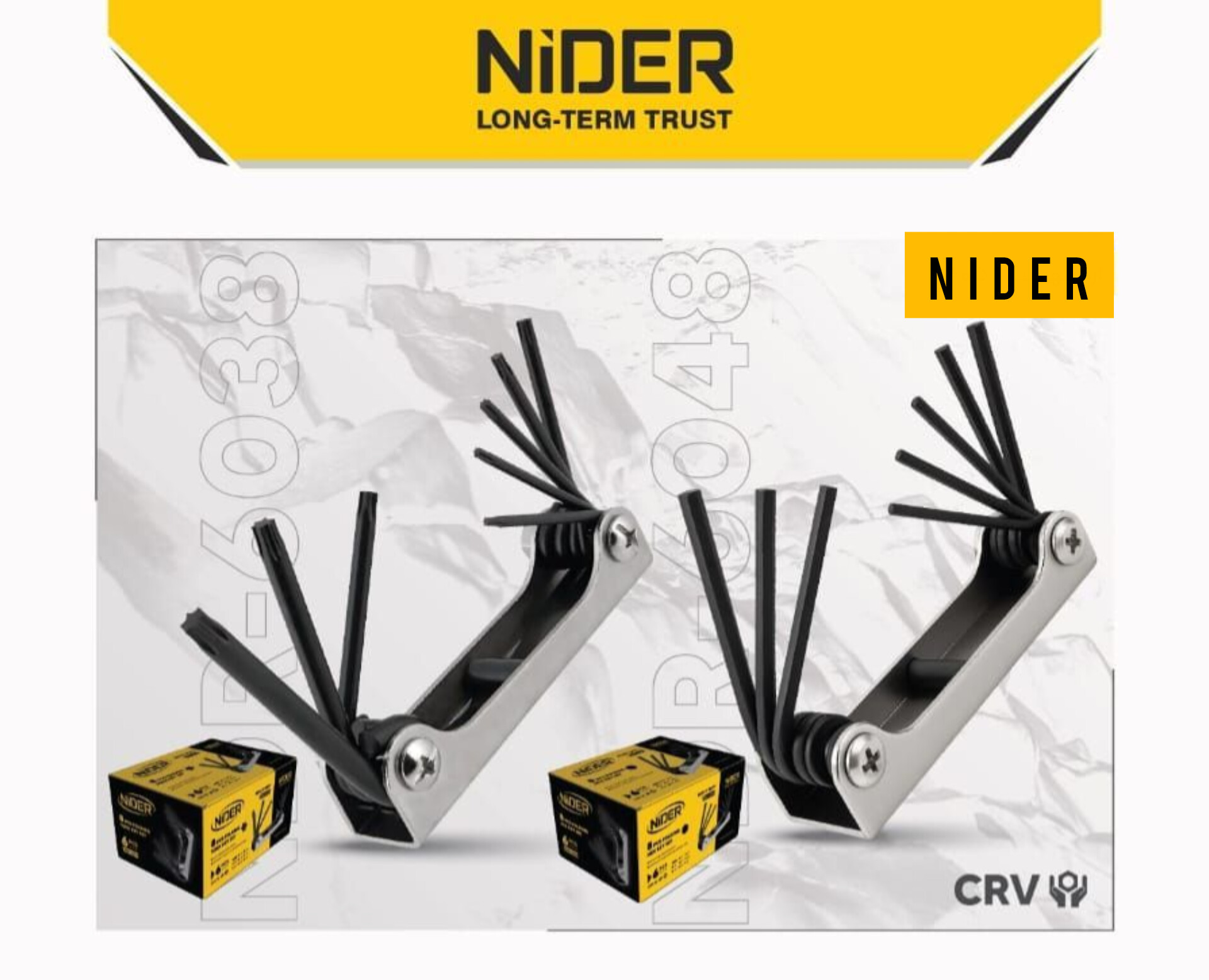آلن چاقویی 8 عددی شش گوش کد NDR-6048