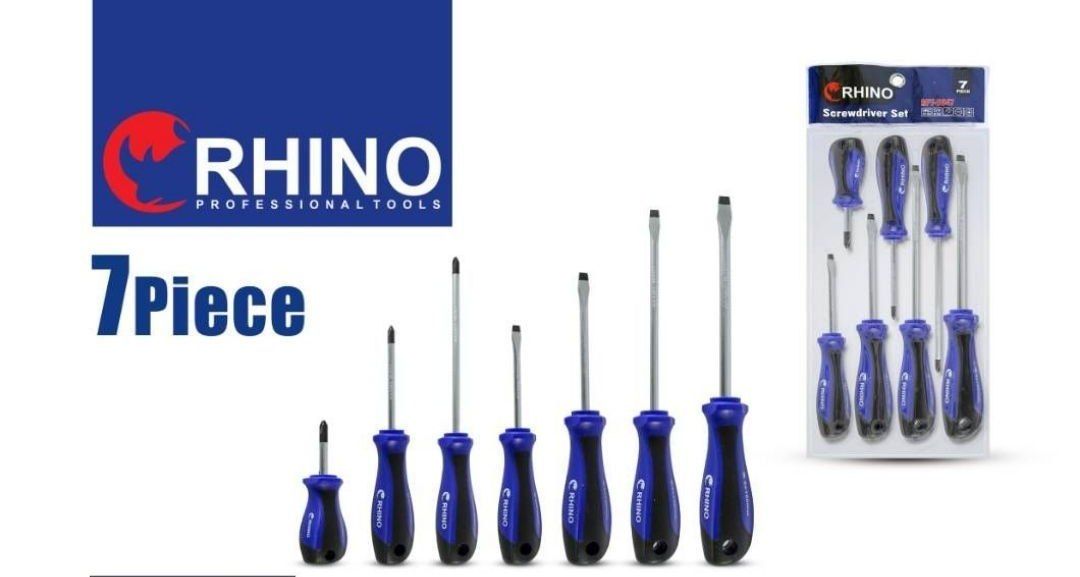 پیچ گوشتی راینو مجموعه ۷ عددی کد Rhino-6047